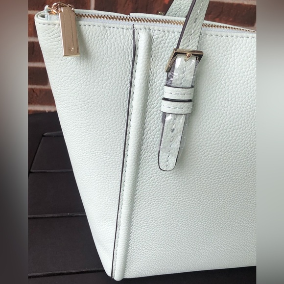 NWT-Kate Spade-Orchard Street-Maya Tote-Pebbled Leather-Crystal Blue-Tassels$358 - Picture 3 of 13